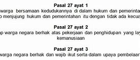 Adanya Pasal 27 Ayat 2 Uud 1945 Adalah